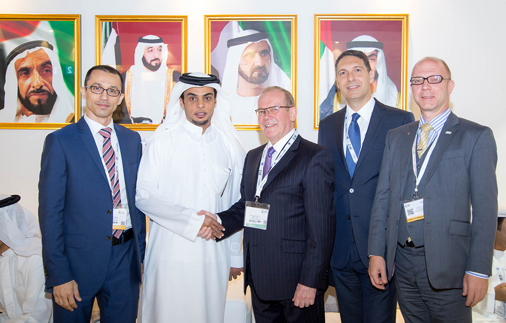 Mr. Aber Khalfan Al Hamli, Chairman, Aber Group; Mr. Mohammad Al Refai, General Manager, Aber Group; Mr. Peter Blackburn, President and CEO, Cristal Group; Kamal Fakhoury, Vice President and COO, Cristal Group; Martin Kubler, General Manager, Cristal Group