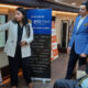 BITS Pilani Dubai Campus student briefing visitors at the India Innovation Hub at Expo 2020