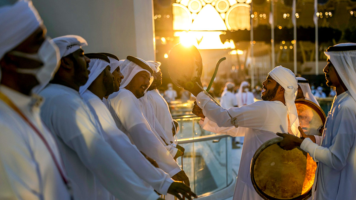 Emirati Performers at the UAE Pavilion